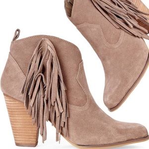 Steve Madden Fringe Booties